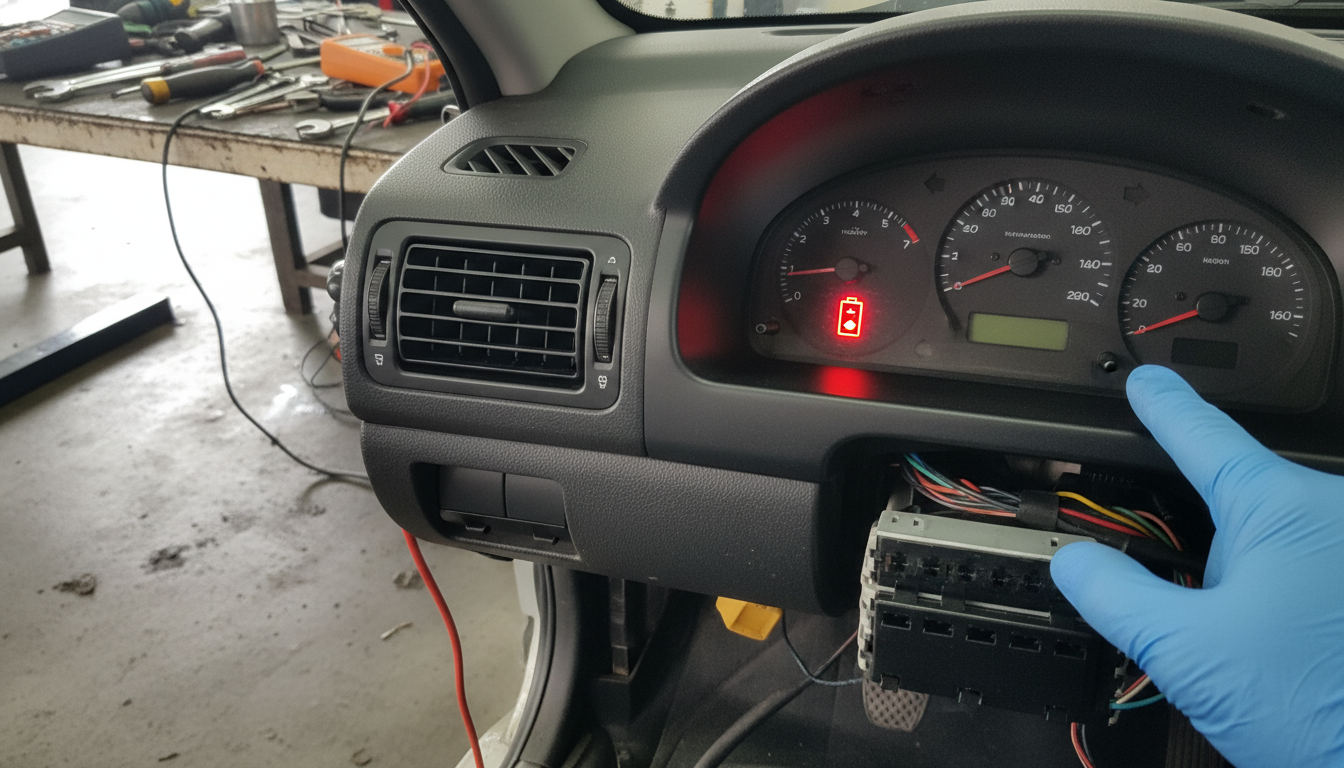 O que Significa a Luz da bateria acesa no painel do carro?